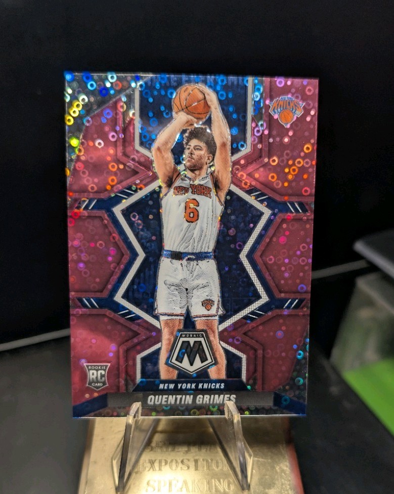 Quentin Grimes 2021-22 Mosaic Rookie RC #223 Pink Disco Prizm 10/20 Fastbreak 