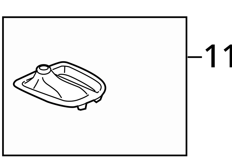 2001-2005 Toyota Sequoia Transfer Case Shifter Boot Cover Trim Storage Tray OEM - Image 4 of 4