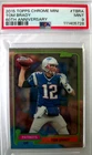 2015 TOPPS CHROME MINI TOM BRADY 60th ANNIVERSARY INSERT PSA MINT 9 READ