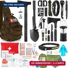 Survival Kit, 268 Pcs Emergency Survival Gear and Equipment Supplies with First