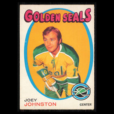 Joey Johnston Rookie #182 1971 O-Pee-Chee California Golden Seals Hockey Card EX