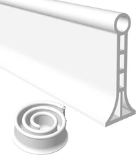 3.15" High- Shower Threshold Water Dam,New Shower Dam - Collapsible Shower Water