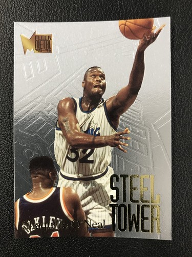 1995-96 Metal #7 Shaquille O'Neal Orlando Magic Steel Tower - Picture 1 of 2