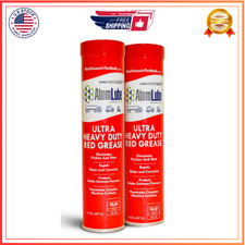 Ultra Heavy Duty Red Grease, Waterproof, High Temp, 2-Pack, 14oz Tubes.