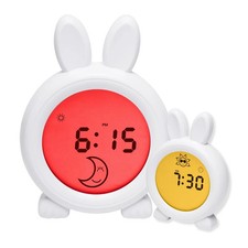 Oricom 08BUN Bunny Sleep Trainer Clock - Sleep Train Backlit Sun Moon Night Day
