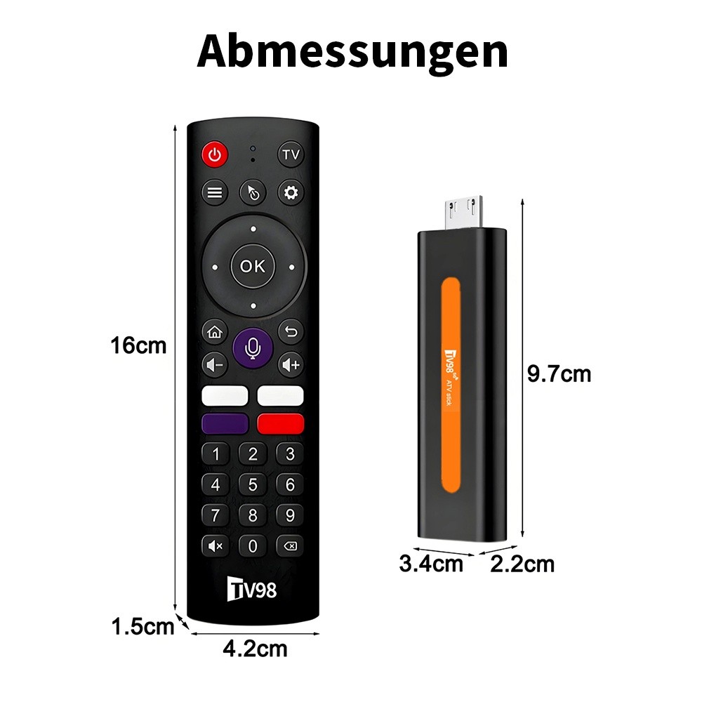 TV98 Android 14.0 TV Stick Bluetooth 8K Ultra HD foto 4