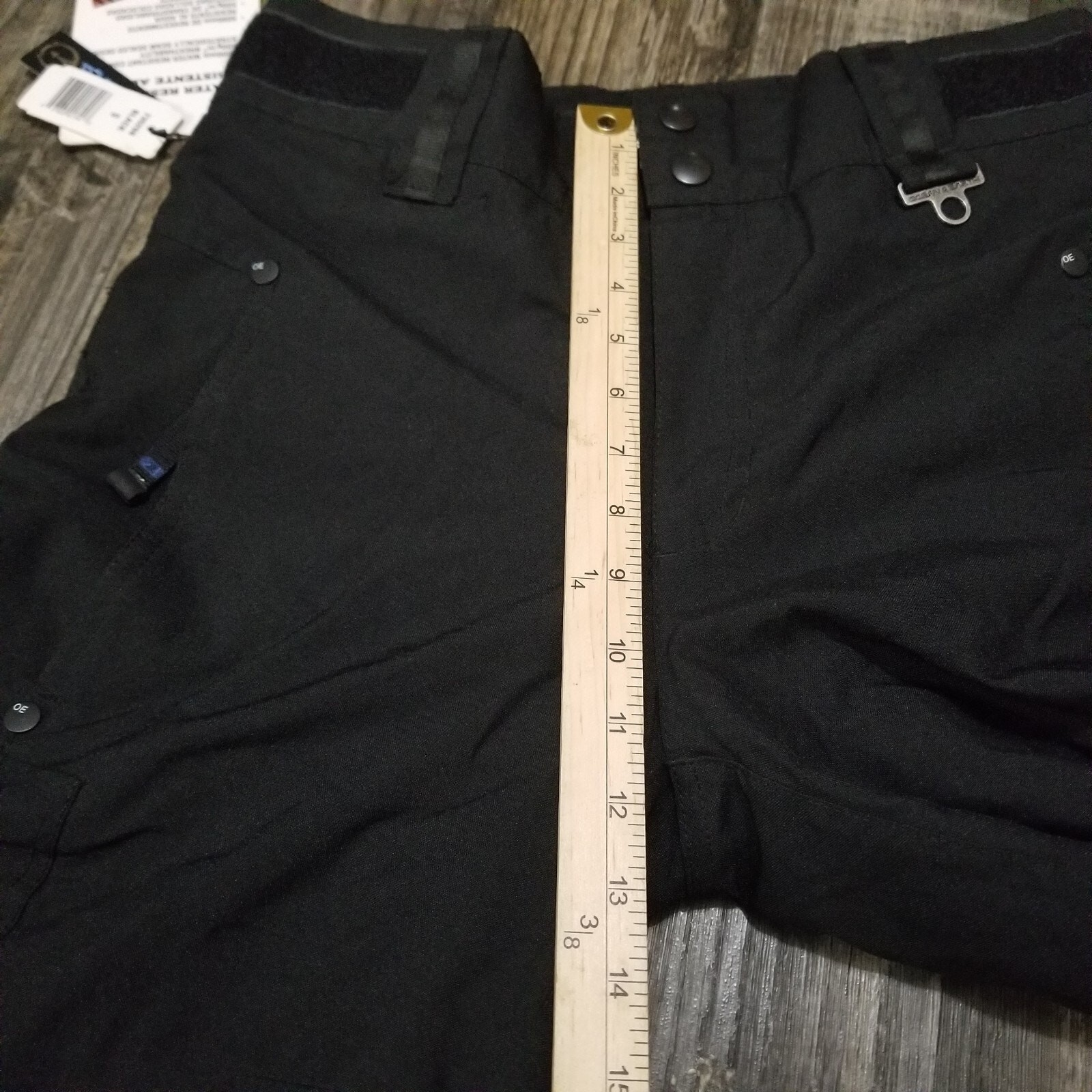 Ocean Earth Pro Snow Ski Pants Black Insulated Outdoor Activewear Mens Small