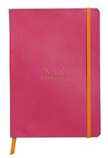 Rhodia Rhodiarama Soft Notebook - 80 Dots Sheets - 6 x 8 1/4 - Raspberry