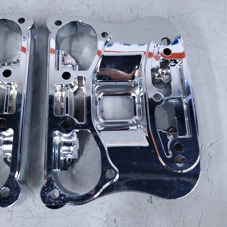 Juego de cubiertas basculantes interiores cromadas 96-06 17537-96C Harley-Davidson XL 1200C Sportster Foto 3 de 4