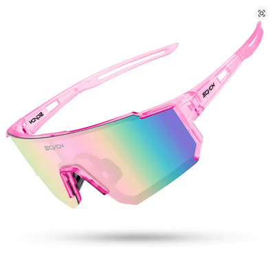 SCVCN Neue Outdoor Radfahren Sonnenbrille Männer MTB Fahrrad Brille Sport Pink