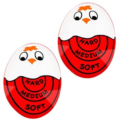 Eggssentials Pack of 2 Red Egg Timer That Goes in Water   Egg Timer for Hard ...