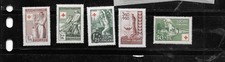 FINLAND #B69-72 1945 WWII ERA FISHING SEMI-POSTAL  MH & MNH OLD CLASSIC SET