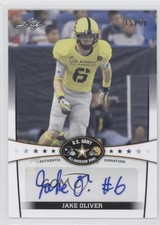 2013 Leaf US Army All-American Bowl Black 15/50 Jake Oliver #BA-JO1 Auto 0a7