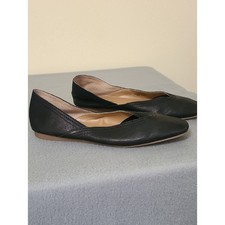 Lucky Brand Women's Black Leather Alba Flats - Size 8.5M