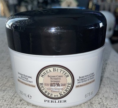 PERLIER Shea Butter VANILLA, MOISTURIZING BODY CREAM 6.7 fl oz SEALED Nos.