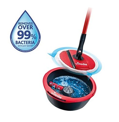 Spin & Clean System Wischmopp und Eimer Set mit 360° Spinnmop