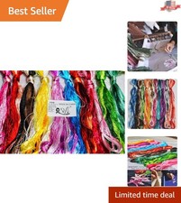 Hand-Dyed 100 Mulberry Silk Thread in 50 Colors - Perfect for Crafting Gifts
