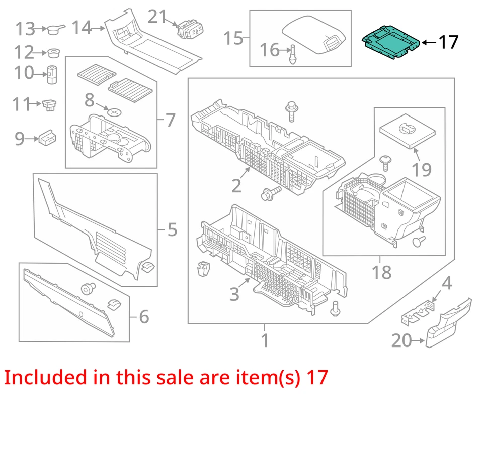 ADEQUADO PARA 2013-2019 LINCOLN MKT MOLDURA ASY - TRASEIRA - CONSOLE DE9Z74061B22AA - NOVO FABRICANTE DE EQUIPAMENTO ORIGINAL - Imagem 2 de 3