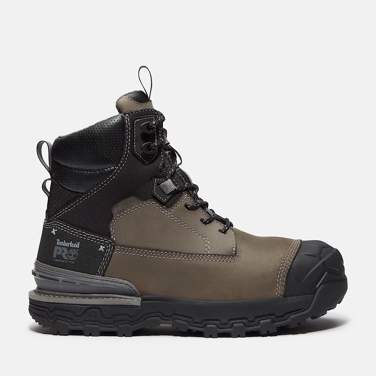 TIMBERLAND PRO Mens Boondock Ultralight Composite Toe Waterproof Work Boot GREY