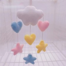 Sweet Plush Cloud Star Heart Pendant Home Decoration Cute Birthday Party Decor