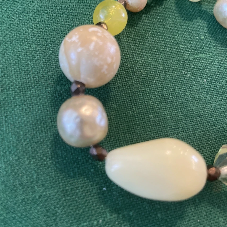 Один в своем роде винтажный браслет из бисера 8 дюймов художественное производство - Изображение 2 из 4