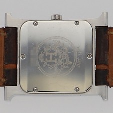HERMES HH1.510 H watch WATCH Brown SS/leather QZ 2