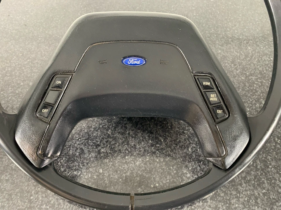 87-91 Ford Bronco F-150 F-250 Econoline XLT Steering Wheel W/Cruise Control - Image 4 of 4