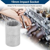 Schlagschrauber-SteckschlüSseleinsatz Mit 19Mm Antrieb,24Mm,6-Kant,55Mm LäNge