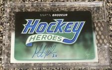 2018-19 UD Clear Cut Hockey Heroes Martin Brodeur Auto SSP New Jersey Devils NHL