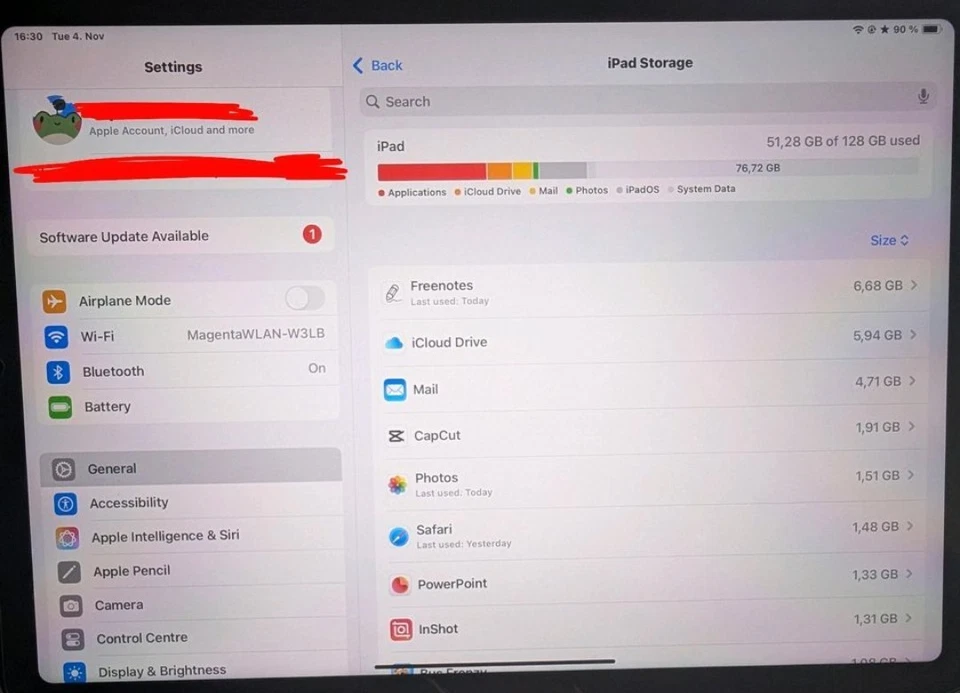 Apple iPad Air 11" (6. Generation, 2024) M2 Chip, 128GB, Wi-Fi - Bild 3 von 4