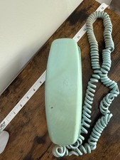 Vintage Western Electric Bell System Rotary Dial Trimline Wall Phone, Turquoise