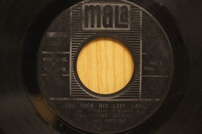 The Young Sisters Michigan Girl Group Soul 45 She Took His Love Away
