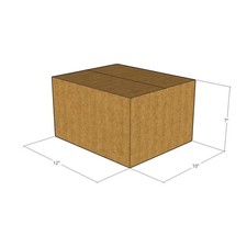 75 12x10x7 Kraft Brown Corrugated Shipping Boxes 32 ECT Single-Wall New