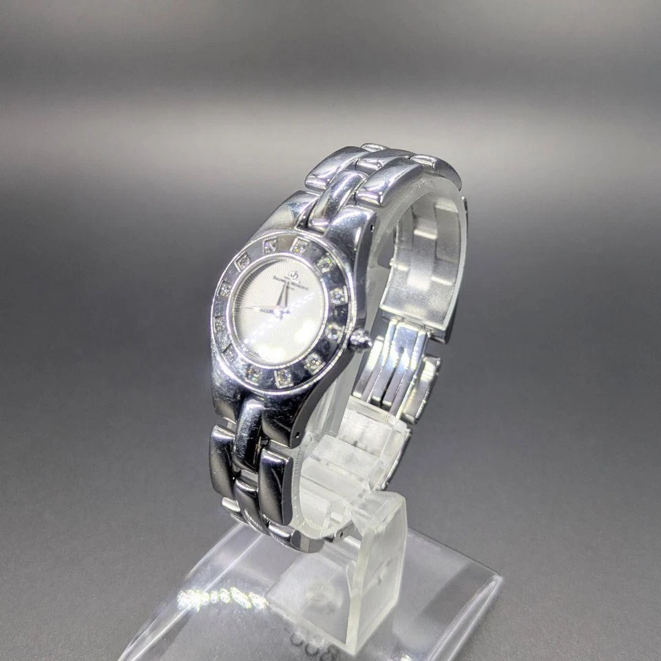 BAUME&MERCIER Linea 65338 Diamante 12P Mujer Cuarzo Redondo Plateado W24mm Analógico Foto 3 de 4