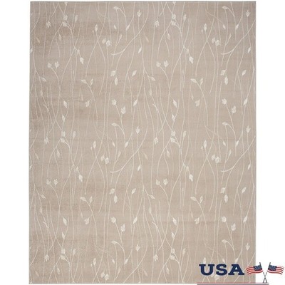 Floral Area Rug 5x7 Durable Polypropylene Stain Resistant Indoor Medium Pile New