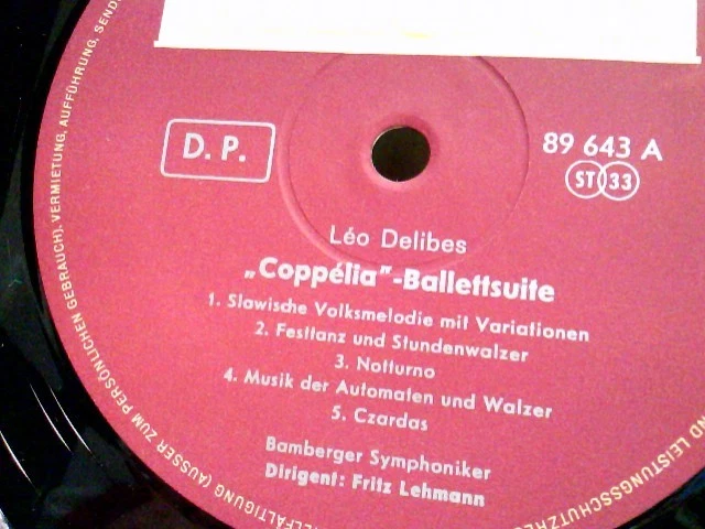 Fritz Lehmann  Delibes Ballet Suites: Coppélia / Sylvia Delibes, Léo: - Bild 3 von 4