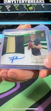 2025 Immaculate Tyler Shough On Card Autograph Rpa Emerald Jersey Match!!  6/25