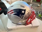 Christian Gonzalez signed New England Patriots mini helmet Beckett COA