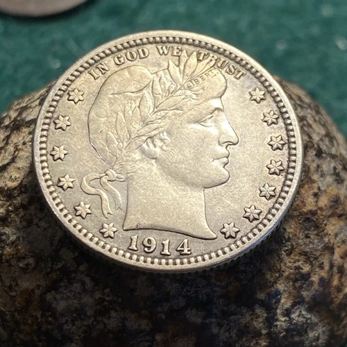 1914-P Barber Head Quarter - Full Liberty