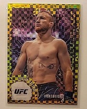 2025 Topps Finest UFC Justin Gaethje #IT-22 Intimidators Checkerboard Refractor 