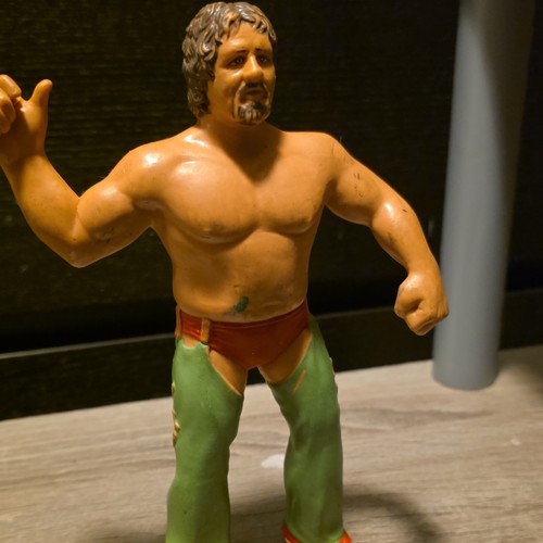 LJN 1986 WWF Wrestling Action Figure w/ Green Tigh...