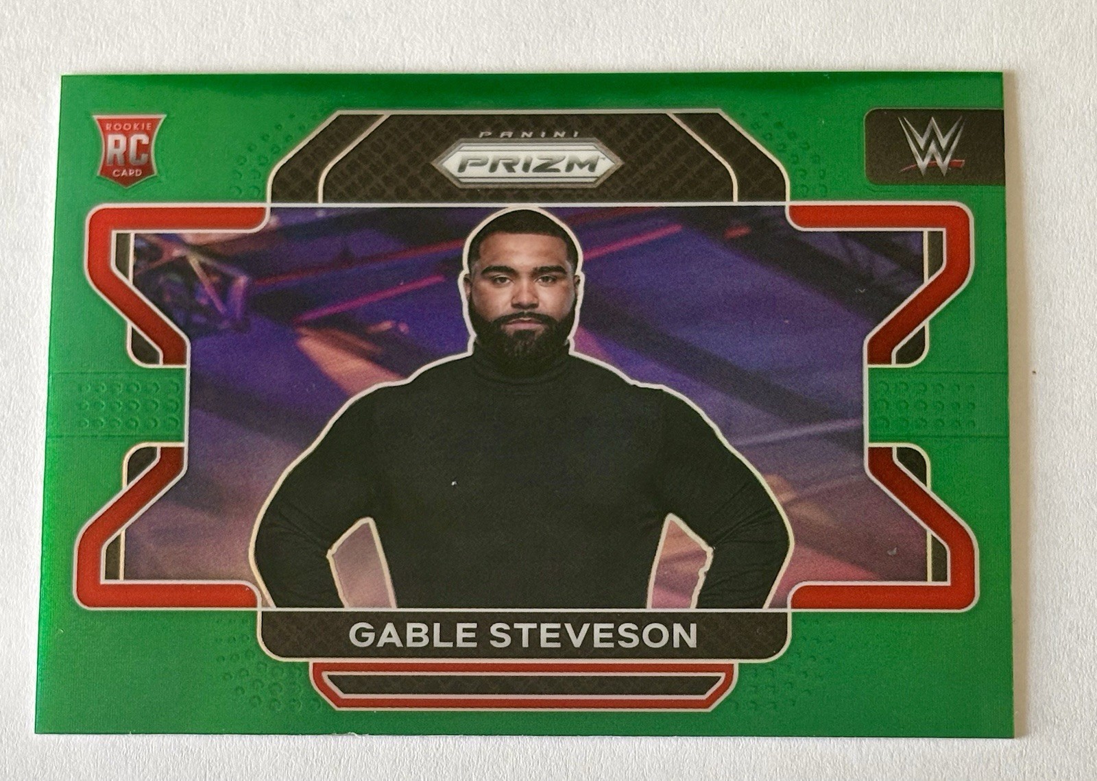 2022 Prizm WWE Gable Steveson RC Green Refractor 