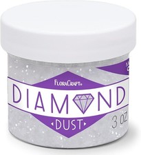 Twinklets Diamond Dust Glass Glitter Like Snow Christmas 3 Ounce Jar