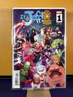 🦈IT'S JEFF🦈INFINITY PAWS (2025 MARVEL) #1A NM/MT 9.8🟢💲CGC