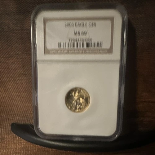 U.S. Mint American Eagle Gold Coin 2003 1/10 oz Business Strike NGC MS 69