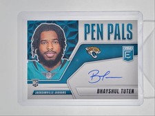 BHAYSHUL TUTEN 2025 DONRUSS ELITE PEN PALS ROOKIE BLUE INK RC AUTO Q6638