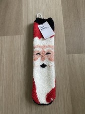 Old Navy Women's One Size Red Santa Claus Cozy Crew Socks NWT