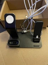 3 in 1 Charging Dock Holder Charger Stand Station For AirPods/iPhone/Apple Watch