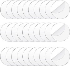 30 Pcs 2.5 Inch Acrylic Circle Blanks Clear Disc Round Transparent Acrylic
