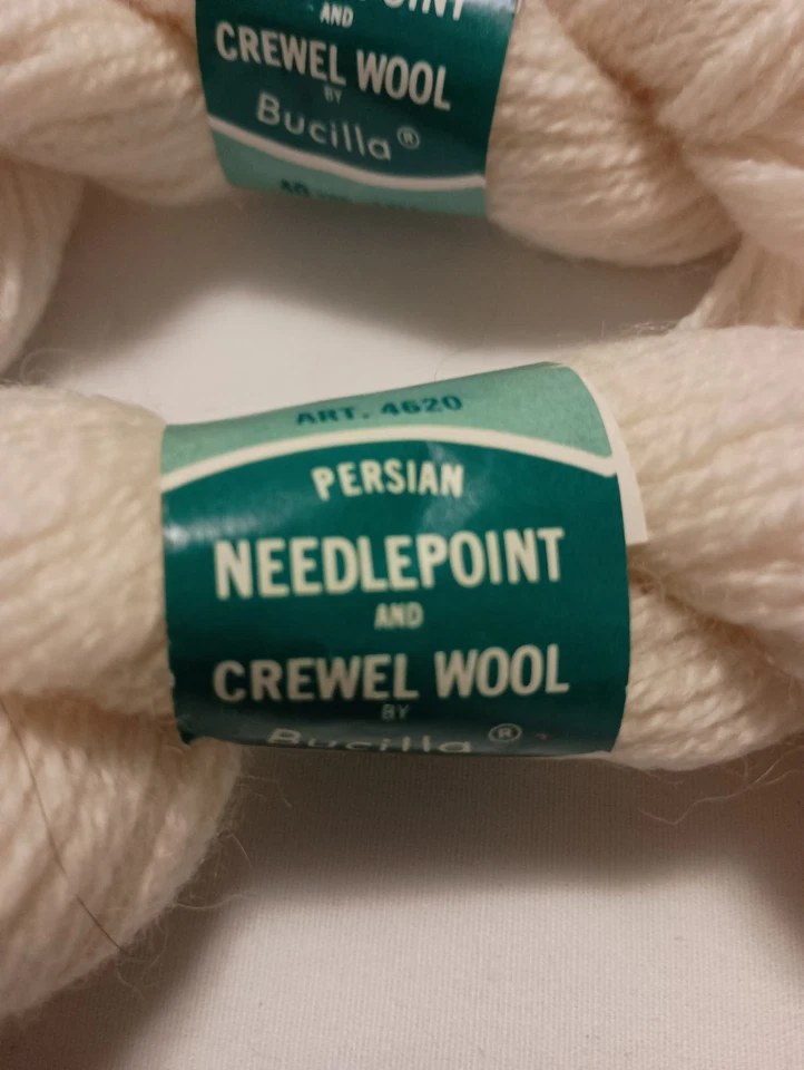 Bucilla Persa - Punta de Aguja + Crewel 100% Lana Virgen - Color #1 - 2 Madejas Foto 2 de 4
